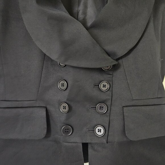 *Vintage* BCBGMaxAzria Cap Sleeve Vest - Black - Small - Picture 3 of 4